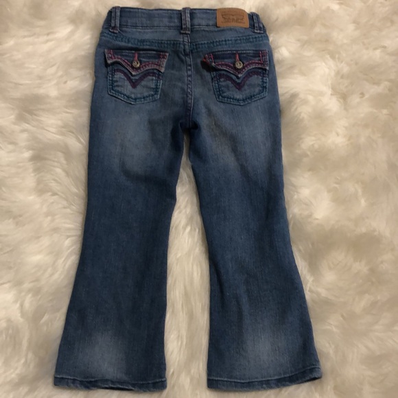 Levi 3t bell bottoms play condition for knees - Picture 3 of 5